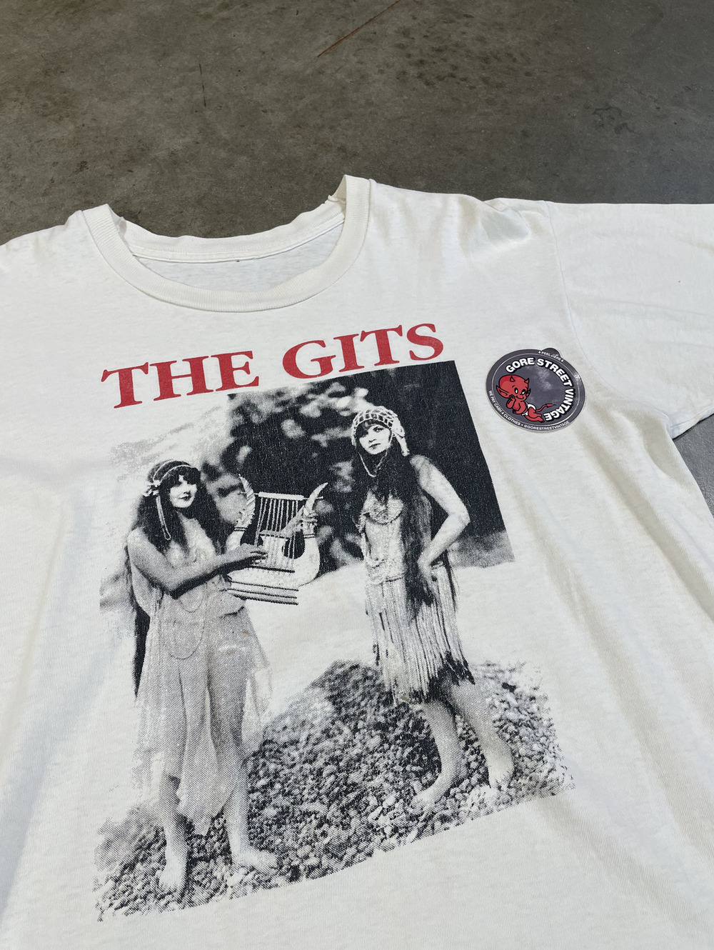 Vintage 90s The Gits Grunge Punk Nirvana Band Tee XL 23x30